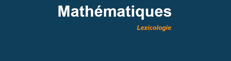 lexicologie mathématique