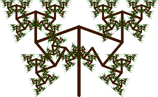 python turtle arbre fractal