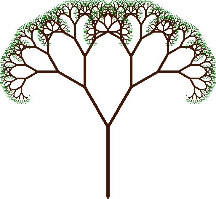 python turtle arbre fractal