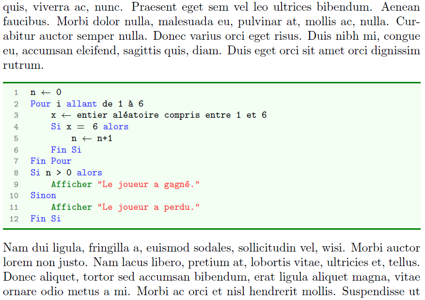 LaTeX et listings en UTF8