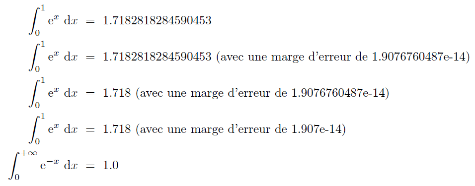 Exemple d'utilisation de pythontex-tools sur les intégrales