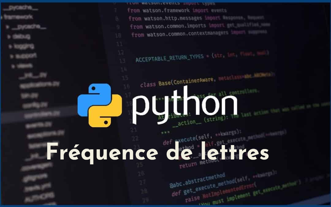 Fréquence d'apparition d'une lettre en Python