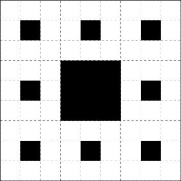 tapis de sierpinsky : étape 2