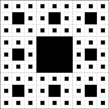 tapis de sierpinsky : étape 3