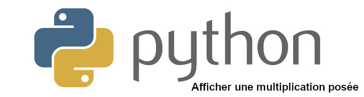 python afficher multiplication posée