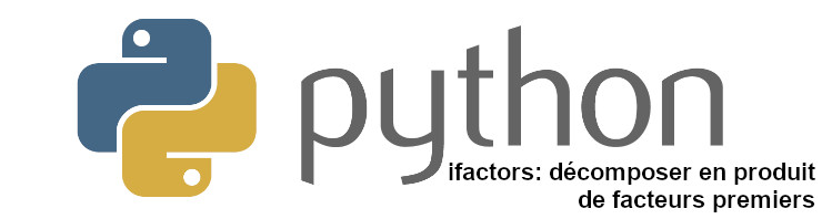 ifactors python nombres premiers