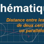 distance centres cercles parallélogramme