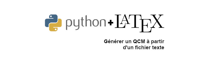 générer QCM Python LaTeX