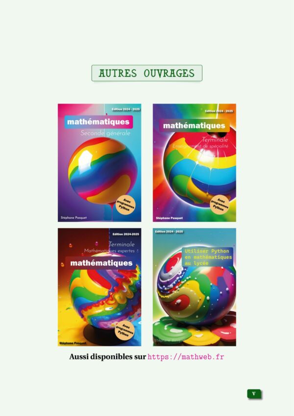 Livre de cours et d'exercices corrigés (Première spécialité) édition 2024-2025 – Image 5