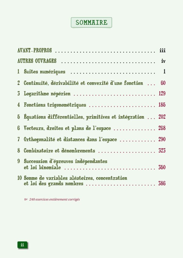 Livre de cours et d'exercices corrigés (Terminale spécialité) – Image 2