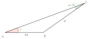 trouver la mesure d'un angle dans un triangle